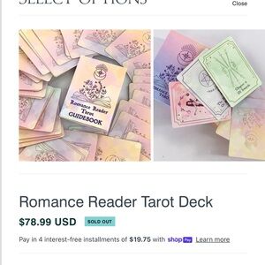 Romance Reader Tarot Deck